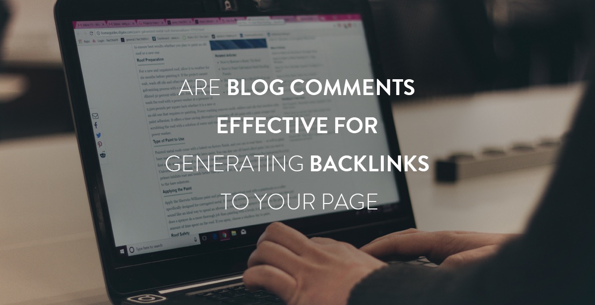 Are Blog comments Effective for Generating Backlinks to Your Page!